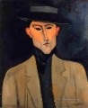 portrait of a man with hat jose pacheco Amedeo Modigliani